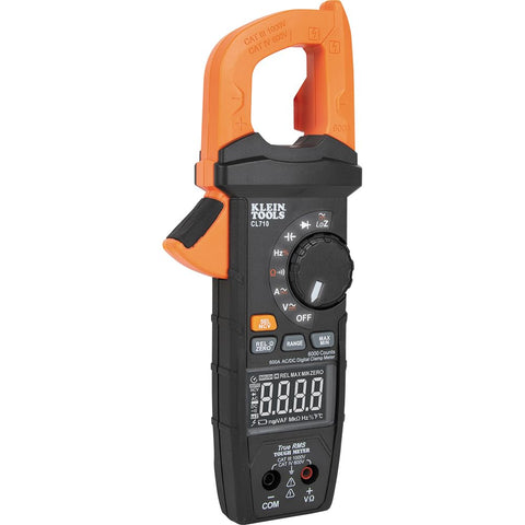 Klein Tools CL710 Pro Digital Clamp Meter with Illuminated Dial, 600A AC/DC Auto-Ranging, TRMS, NCVT, 6000 Count LCD, Measures Current, LOZ, Continuity, Frequency