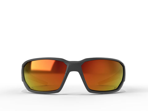 Edge Eyewear XDAP419 Dawson Aqua Precision Red Mirror Lenses