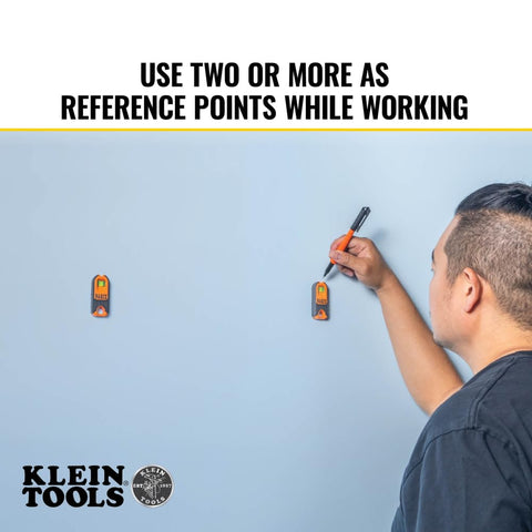 Klein Tools MSF100 Magnetic Stud Finder and Level, Compact, Wood and Metal Detector with Bubble Vial for Accurate Markings, Felt Pad Backing