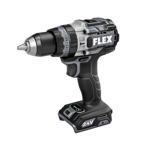 FLEX 24V Brushless Cordless 1/2-Inch 1,400 In-Lbs Torque 2-Speed Hammer Drill Turbo Mode Tool Only, Battery and Charger Not Included - FX1271T-Z