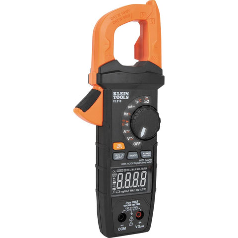 Klein Tools CL810 Pro Digital Clamp Meter, 600A AC/DC Auto-Ranging, True RMS, NCVT, Measures Current, LOZ,Temperature, with Flashlight and Illuminated Dial