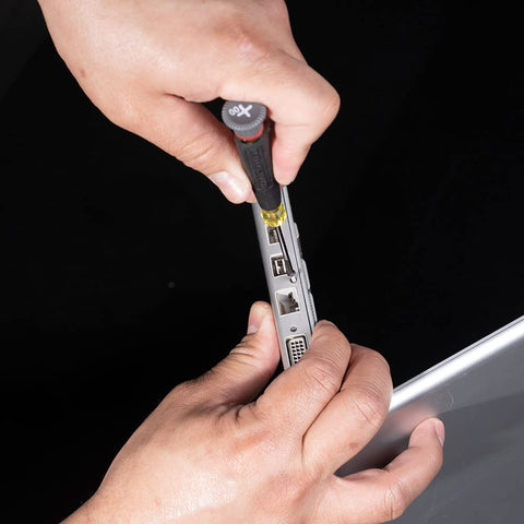 Klein Tools 6222 Mini Precision Screwdriver, #00 Phillips, Features Cushion-Grip Handle, Rotating Cap and Color Coded Ring, 2-Inch Shank