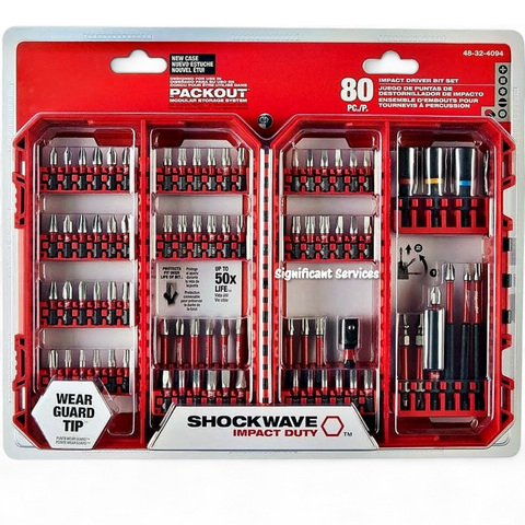 Milwaukee Electric - Shockwave Impact Duty Driver Bit Set - 80PC