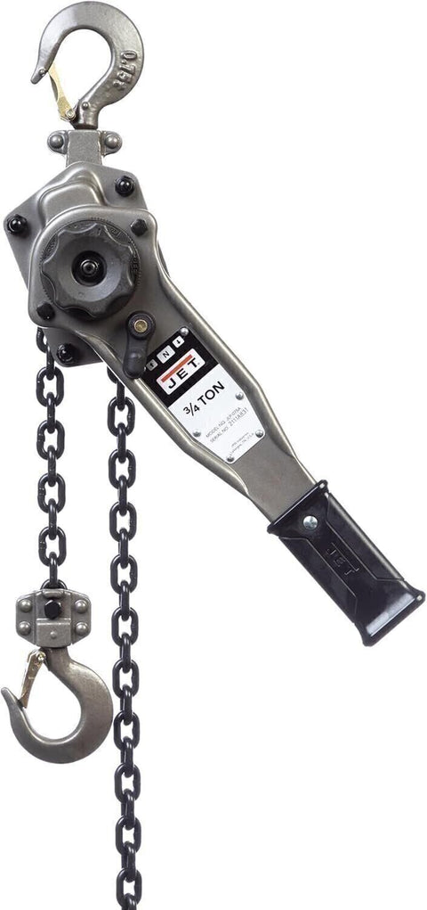 JET 287302 JLP-075A-15, 3/4-Ton Chain Hoist, 15' Lift, and Shipyard Hooks