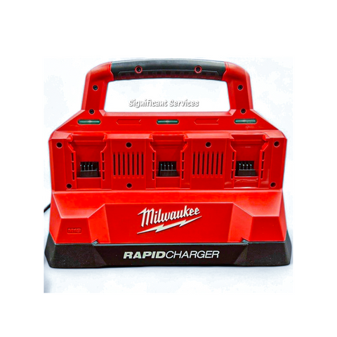 Milwaukee 48-59-1809 M18 18V Li-Ion Packout 6 Port Bay Rapid Battery Charger