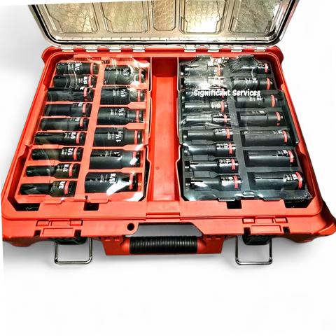 Milwaukee Electric - Shockwave Impact Duty. Socket 1/2. DR 31PC PACKOUT