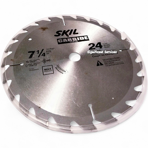Skil 75724W 7-1/4-Inch 24-Tooth Carbide Tipped Circular Saw Blade for SKIL...