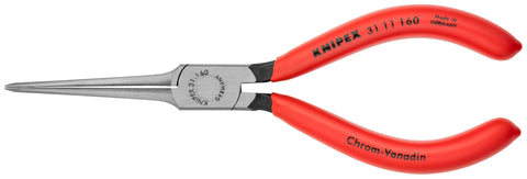 KNIPEX 3111160 Needle Nose Pliers 6.25in Long Flat Jaw Precision Grip Tool