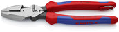KNIPEX Tools - High Leverage Lineman's, New England Multi-Component With Tape Puller & Crimper, Multi-Component, Tethered Attachment (0912240TBKA)