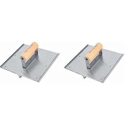 Kraft Tool Co. CF026 8 in. x 8 in. Stainless Steel Hand Groover with Wood...