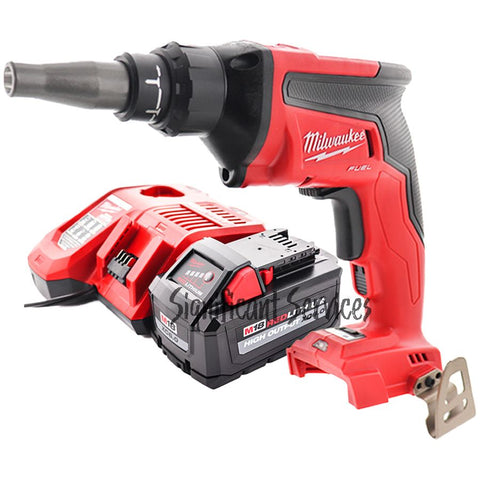 Milwaukee 2866-20 M18 Drywall FUEL Brushless Screw Gun 6.0 Ah Kit