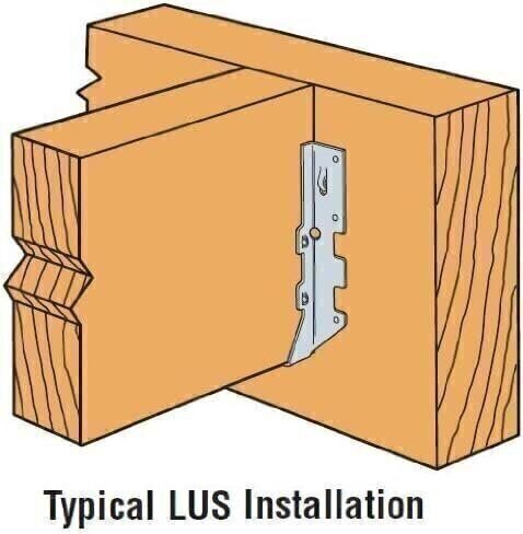 100 Pack Simpson Strong Tie LUS210Z 2x10 Light Double Shear Joist Hanger...