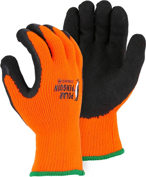 Majestic Polar Penguin 3396HO Winter Hi-Vis Orange Gloves Large