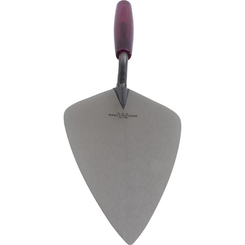 MARSHALLTOWN 34P12 London Brick Trowel, 12 x 5 3/4 Inch Masonry Tool, Wood Handle, Made in the USA