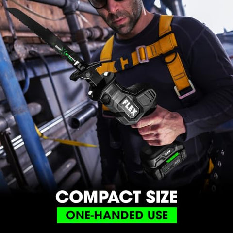 FLEX 24V Brushless Cordless One-Handed Reciprocating Saw Tool Only, Battery and Charger Not Included - FX2241-Z
