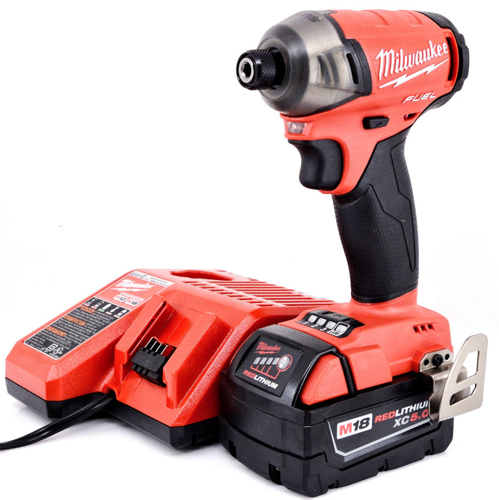 MILWAUKEE 2760-20 M18 FUEL SURGE 1/4 In. Hex Hydraulic Impact Driver 5.0 AH Kit
