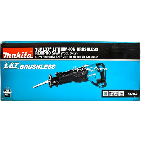 Makita XRJ05Z 18V LXT Lithium‑Ion Brushless Cordless Reciprocating Saw. NEW.