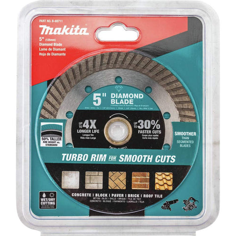 Makita B-69711 5" Diamond Blade, Turbo, General Purpose