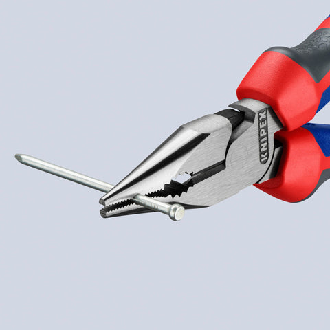 KNIPEX 08 22 145 Needle Nose Combo Pliers Multi Component Grip 8.25in