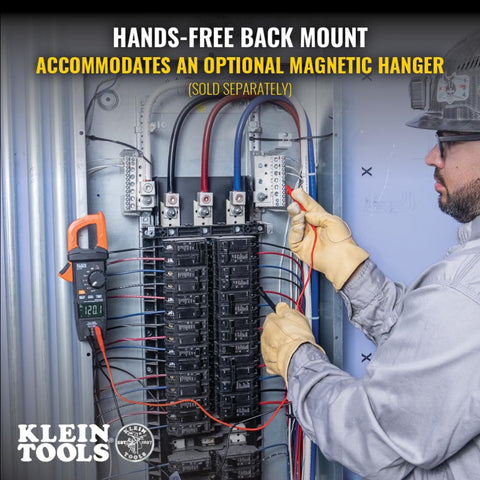 Klein Tools CL710 Pro Digital Clamp Meter with Illuminated Dial, 600A AC/DC Auto-Ranging, TRMS, NCVT, 6000 Count LCD, Measures Current, LOZ, Continuity, Frequency