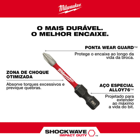 48-32-4010 Milwaukee Shockwave Impact Duty Driver Bit Set 54Pc