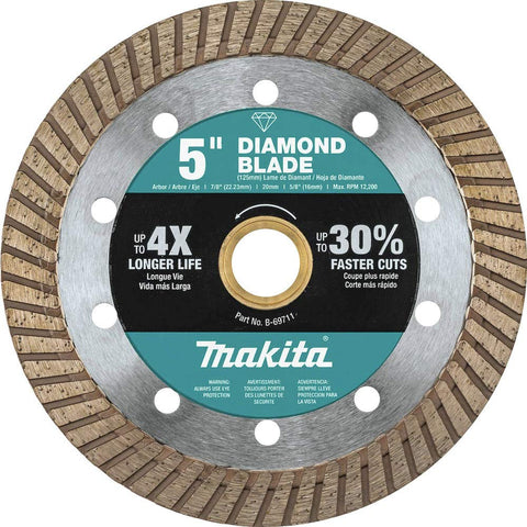Makita B-69711 5" Diamond Blade, Turbo, General Purpose