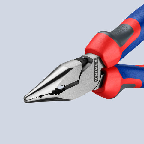 KNIPEX 08 22 145 Needle Nose Combo Pliers Multi Component Grip 8.25in