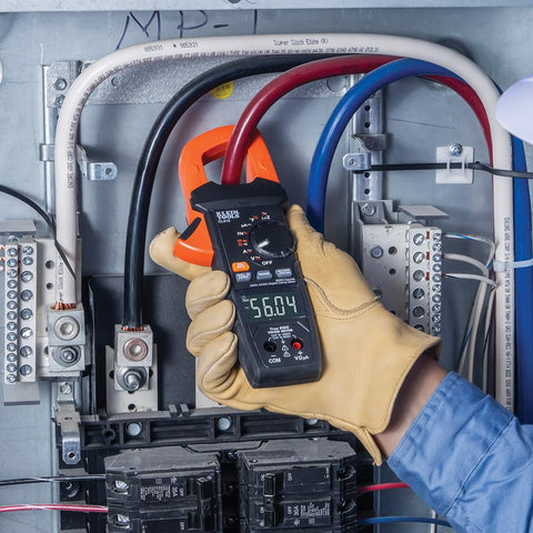 Klein Tools CL810 Pro Digital Clamp Meter, 600A AC/DC Auto-Ranging, True RMS, NCVT, Measures Current, LOZ,Temperature, with Flashlight and Illuminated Dial
