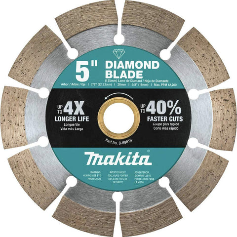 Makita B-69618 5" Diamond Blade, Segmented, General Purpose