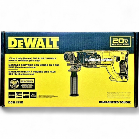 DEWALT DCH133B 20V MAX SDS Plus 1 Inch Cordless Rotary Hammer D-Handle