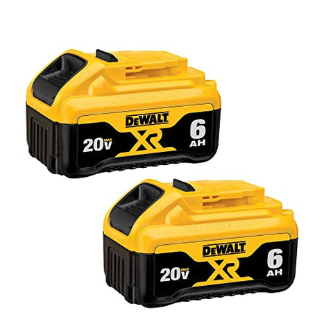DEWALT 20V MAX 6 Ah Lithium Ion Battery 2-Pack (DCB206-2)