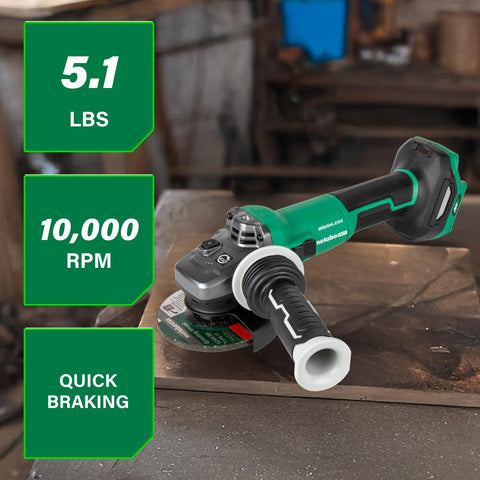 Metabo 36V Cordless Brushless 4-1/2" Variable Speed Angle Grinder G3612DVEQ6M
