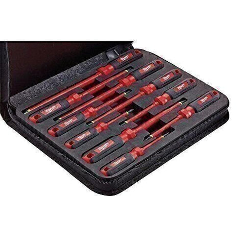 Milwaukee Screwdriver Set Adjustable Tool Storage 1000 Volt Insulated 11 Piece