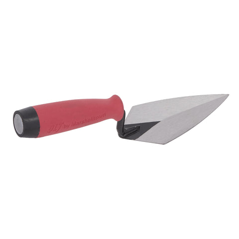 MARSHALLTOWN PTSG73 QLT Pointing Trowel, 7 x 3 Cement and Mortar Finishing tool, Soft Grip