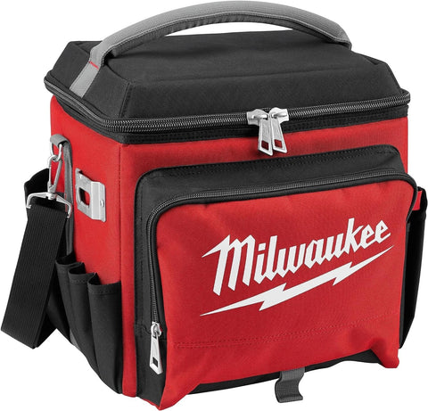 Milwaukee 48-22-8250 Sided Jobsite Cooler, Polyester, 11.1" x 13.77" x 14.96", 3 Pockets