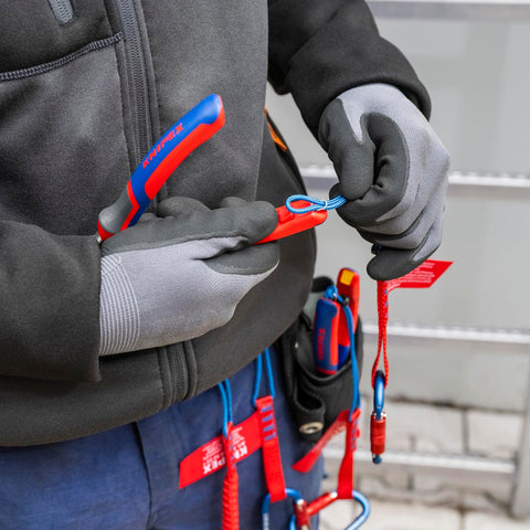 KNIPEX Tools - High Leverage Diagonal Cutters, Multi-Component (7402180) 7.25-Inch Comfort Grip