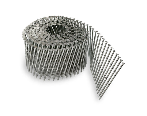 Simpson Strong-Tie S13A225SNC Collated Ring-Shank Siding Nail‚ 2-1/4 Inch x 0.221 Inch, 15 Gauge Wire Coil, Full Round Head, Diamond Point, Type 304 Stainless Steel (Pack of 3600)