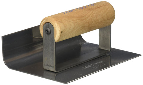 Kraft Tool CF157 1/2-Inch Radius Inside Curb and Sidewalk Tool with Wood...