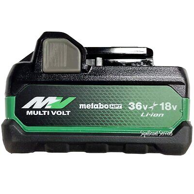 Metabo HPT 380083M 18V/36V MultiVolt Battery 2.5Ah 5.0Ah 4-Stage Fuel Gauge