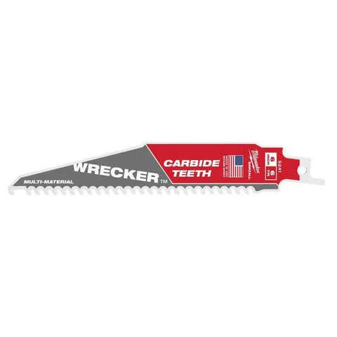 Milwaukee Electric - 6IN 6 TPI Wrecker SAWZALL Blade 5PK