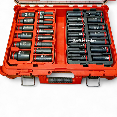 Milwaukee Electric - Shockwave Impact Duty. Socket 1/2. DR 31PC PACKOUT