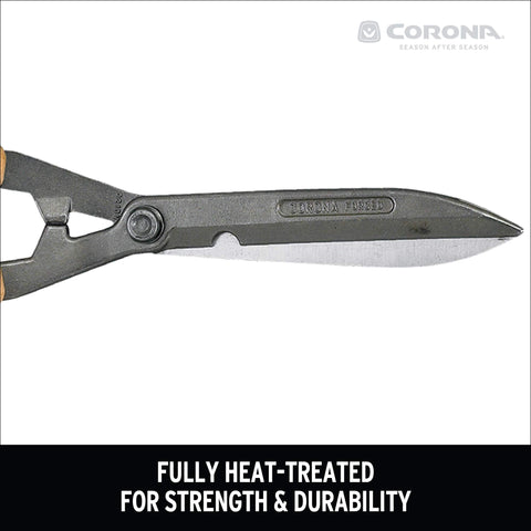 Corona HS 3911 Forged Hedge Shear 8-1/4" Wood Handle Limb Notch