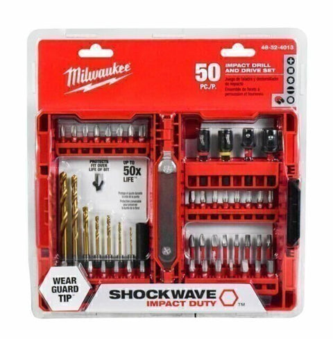 Milwaukee 48-32-4013 SHOCKWAVE 50-Piece Impact Duty Drill Drive Set