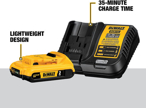 DeWALT DCD791 20V MAX XR Li-Ion 2.0 Ah Brushless Cordless 1/2" Drill Driver Kit