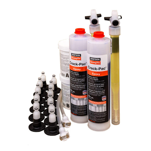 Simpson Strong-Tie ETIPAC2G10KT - CRACK-PAC Injection Epoxy Crack Repair Kit