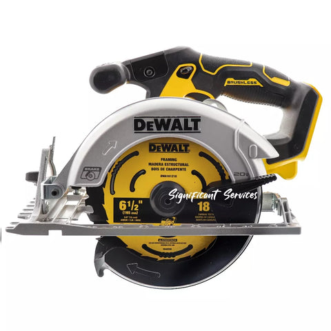 DEWALT DCS565 20V MAX Li-on 6-1/2" Brushless Cordless Circular Saw Bare Tool