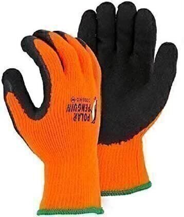 Majestic Polar Penguin 3396HO Winter Hi-Vis Orange Gloves Large
