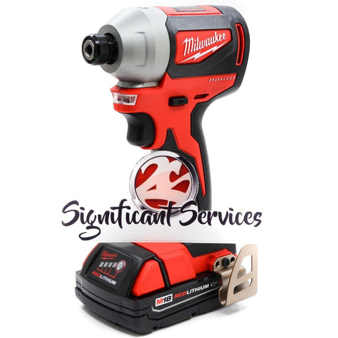 Milwaukee 2850-20 M18 18V Li-Ion 2.0 Ah Brushless 1/4" Hex Impact Driver Drill