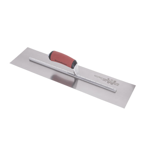 MARSHALLTOWN MXS24D High Carbon Steel Finishing Trowel, 4 x 24 Inch Concrete, Masonry and Drywall Finishing Tool, Made in the USA