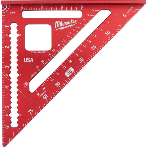 Milwaukee MLSQM070 Milwaukee Tool 7" Magnetic Aluminum Easy Read Rafter Square